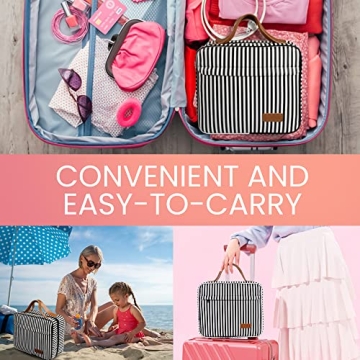 Waterproof Hanging Toiletry Bag with 4 Compartments Travel Essential