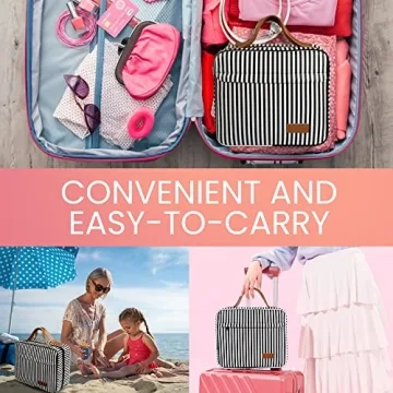 Waterproof Hanging Toiletry Bag with 4 Compartments Travel Essential