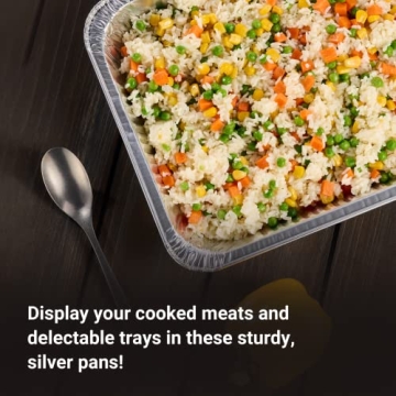 Heavy Duty Aluminum Pans - 9x13 Disposable Foil Pans