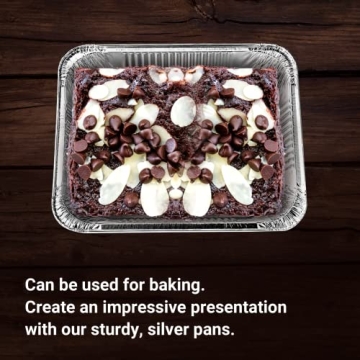 Heavy Duty Aluminum Pans - 9x13 Disposable Foil Pans