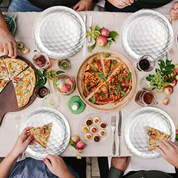 120 Pack Golf Party Supplies 7'' and 9'' Golf Paper Plates Golf Dessert Plates Sports Theme Dessert Dinner Plates Golf Disposable Tableware Set for Golf Ball Sports Theme Birthday Decor Party Supplies