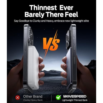 Ultra-Thin Magnetic Power Bank for iPhone - 5000mAh