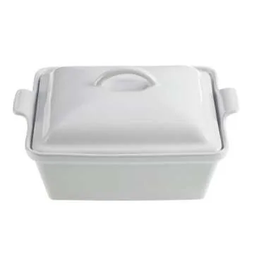 Le Creuset Stoneware Heritage Covered Square Casserole Dish - 2.5 qt. (9")