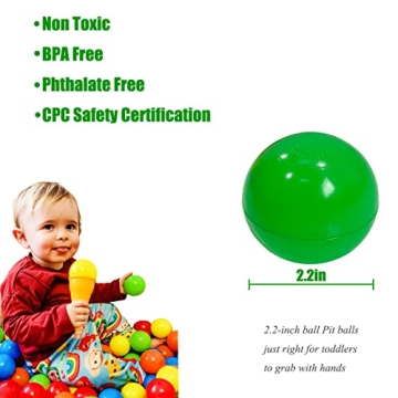 LANGXUN 50 Soft Plastic Eco-Friendly Balls for Kids