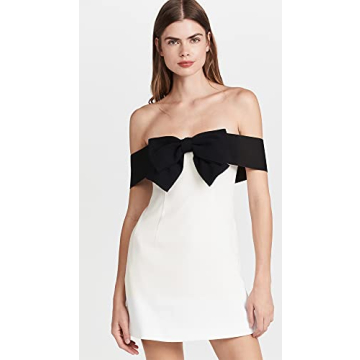 Elegant Off Shoulder Bow Dress for Chic Women