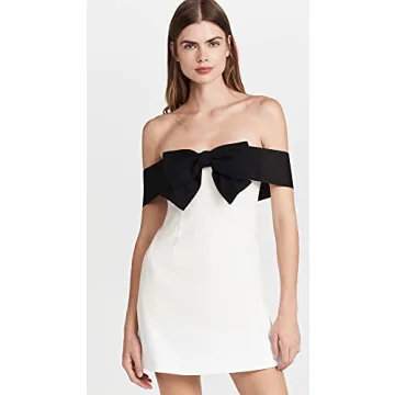 Elegant Off Shoulder Bow Dress for Chic Women