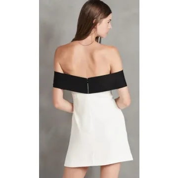 Elegant Off Shoulder Bow Dress for Chic Women