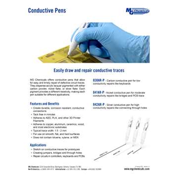 MG Chemicals 838AR-P Carbon Conductive Pen for All Uses