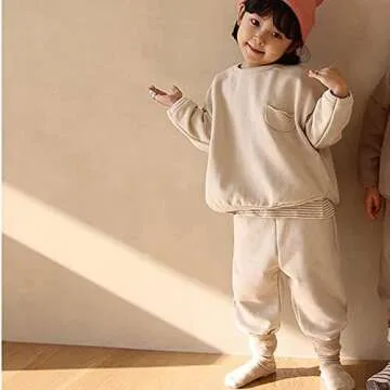 MYGBCPJS Stylish Toddler 2Pcs Outfit Set for Fall