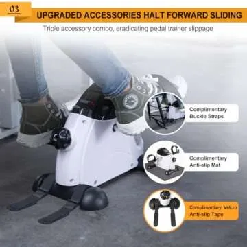 GOREDI Under Desk Mini Exercise Bike for All Fitness Levels