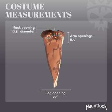 Piece of Cake Halloween Costume - Cute Chocolate Food One-size Adult Body Suit