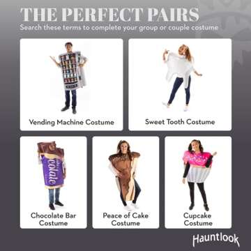 Piece of Cake Halloween Costume - Cute Chocolate Food One-size Adult Body Suit