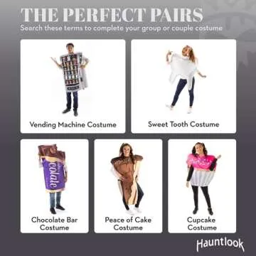 Piece of Cake Halloween Costume - Cute Chocolate Food One-size Adult Body Suit