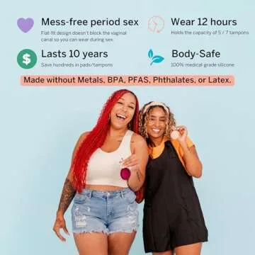 Menstrual Discs with Sterilizer for Comfortable Leak-Free Periods