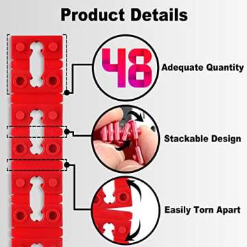 Outlet Spacers for Electrical Box, RonJea 48 PCS Switch and Receptacle Spacers for Loose Outlet Plug...