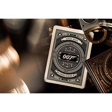 theory11 James Bond 007 Premium Playing Cards - Gold Foil, Official Collectible Deck