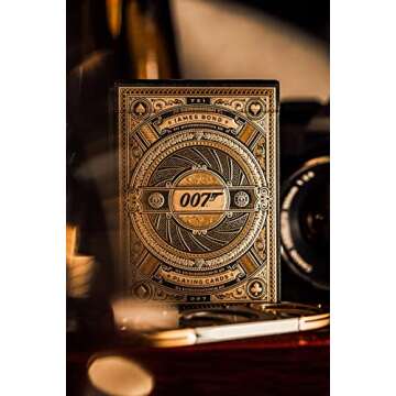 theory11 James Bond 007 Premium Playing Cards - Gold Foil, Official Collectible Deck
