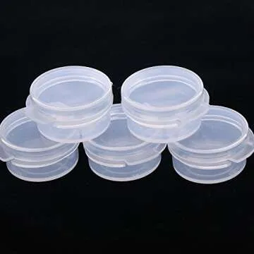 EORTA 50 Pcs Mini Cosmetic Jars with Snap Lids