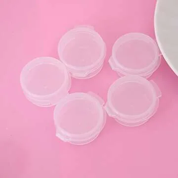 EORTA 50 Pcs Mini Cosmetic Jars with Snap Lids
