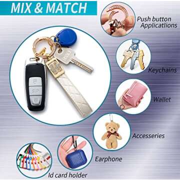 Savzokiw Compatible with Land Rover Key Fob Cover with Fashion Diamond Keychain for Evoque Velar Sport Discovery Freelander2 LR4 Land Rover Sport and Jaguar Smart Key