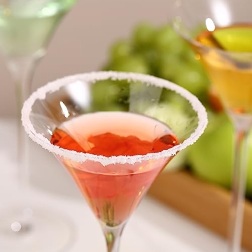 YY Martini Glasses Set of 2 - Crystal Coupe Cocktail Elegance