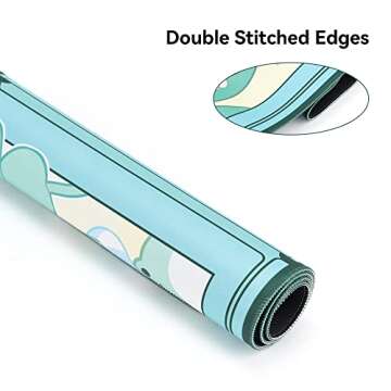 Cute Frog Mouse Pad Large Gaming Mouse Pad, Waterproof Easy Clean,Non-Slip Base Long Office Desk Mat,Durable Large Extended Keyboard Mouse Pad with Stitched Edges for Office Gaming