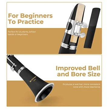 Vangoa Bb Beginner Clarinet Complete Starter Kit