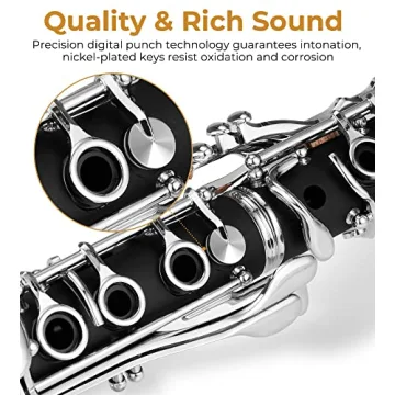 Vangoa Bb Beginner Clarinet Complete Starter Kit
