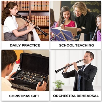 Vangoa Bb Beginner Clarinet Complete Starter Kit