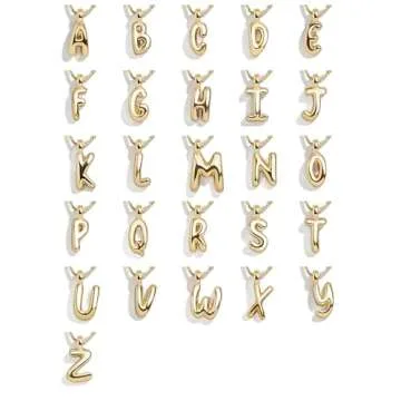Gwen Mini Bubble Initial Necklace by BaubleBar - Personal Jewelry