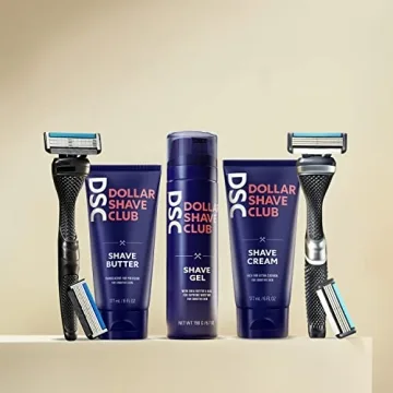Dollar Shave Club Men's 4-Blade Razor Refill for Optimal Shaving Comfort