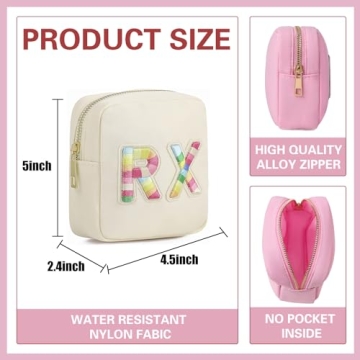 Chic Chenille RX Letter Bags for Easy Organization