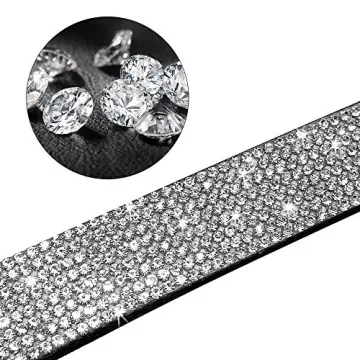 Stylish Pimaodog Rhinestone Dog Collar for All Breeds