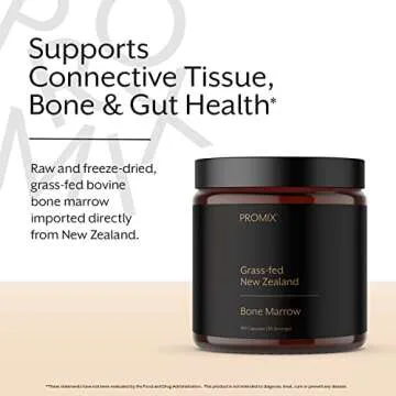 ProMix Nutrition Grass-Fed Beef Bone Marrow Supplement | Collagen, Vitamins, Minerals - 180 Gelatin ...