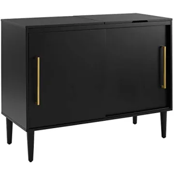 Crosley Everett Record Player Stand with Vinyl Storage