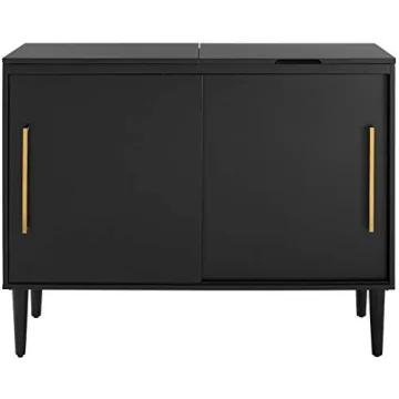 Crosley Everett Record Player Stand with Vinyl Storage