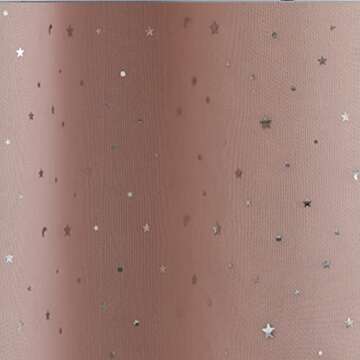 Juicy Couture Melody Night Star Cutout Curtains | 2-Pack Room Darkening Curtains, 38" Wide (76" for Pair) x 84 L | Sky Embellished Thermal Insulated Window Curtain Panels | Blush Curtains