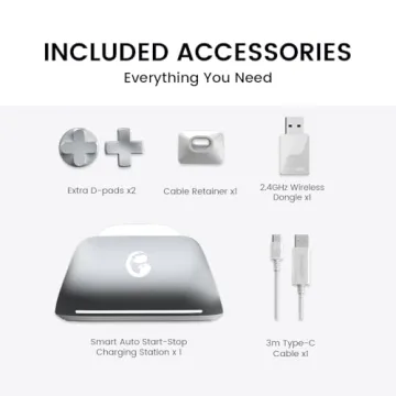 GameSir G7 Pro Wired Controller for Xbox Series X|S, Xbox One, Wireless Gamepad for PC&Android with TMR Sticks, Hall Effect Analog Triggers, 1000Hz Polling Rate, 3.5mm Audio Jack - White (Renewed)