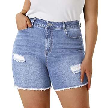 RITERA Plus Size Jean Shorts for Women: Summer Essential