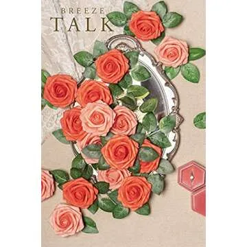 Breeze Talk Artificial Flowers Coral Roses 25pcs Realistic Fake Roses w/Stem for DIY Wedding Bouquets Centerpieces Arrangements Party Baby Shower Home Decorations