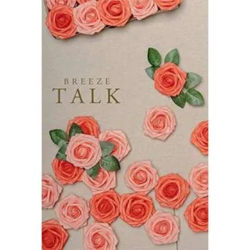 Breeze Talk Artificial Flowers Coral Roses 25pcs Realistic Fake Roses w/Stem for DIY Wedding Bouquets Centerpieces Arrangements Party Baby Shower Home Decorations