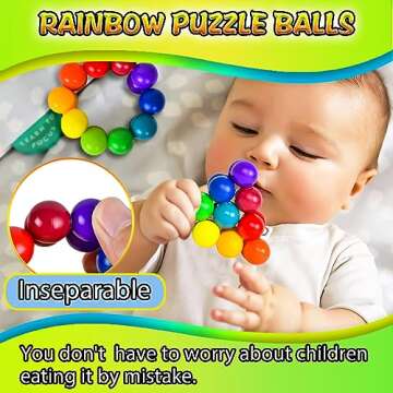 CHESLICR Autism Sensory Fidget Toys for Kids Toddler Adluts 2PCS, Autistic Travel Toys Puzzle Ball ADHD Small Quiet Cool Stress Toy Stocking Stuffer Gift for Boy Girl 3+ Year Old