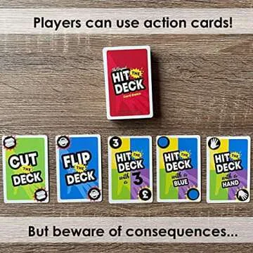 University Games Hit The Deck Card Game for Family Fun