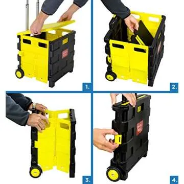 Utility Cart with Lid - Portable, Collapsible Solution