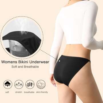 Comfortable Sexy Bikini Underwear 10 Pack for Women