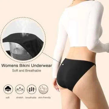 Comfortable Sexy Bikini Underwear 10 Pack for Women