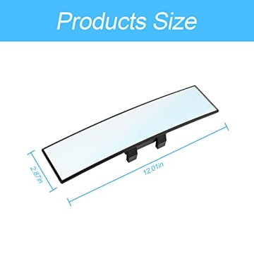 8sanlione Panoramic Rearview Mirror for Driving Safety and Style