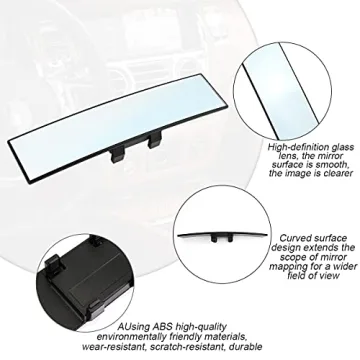8sanlione Panoramic Rearview Mirror for Driving Safety and Style