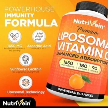 Nutrivein Liposomal Vitamin C 1650mg for High Absorption