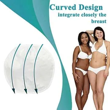 2PCS Castor Oil Breast Pack Wrap -Reusable Organic Castor Oil Compress Pads Less Mess for Fibrocystic Breasts(D/E/F)